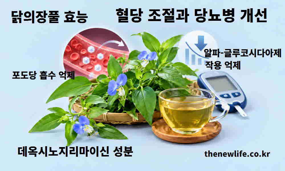 닭의장풀 효능 혈당 조절 당뇨병 개선