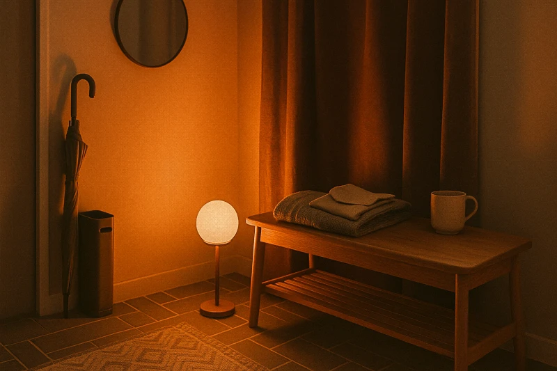 좁은 현관 인테리어