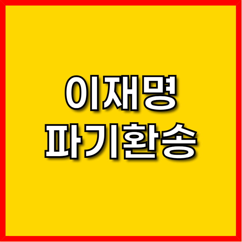 이재명 선거법 파기환송