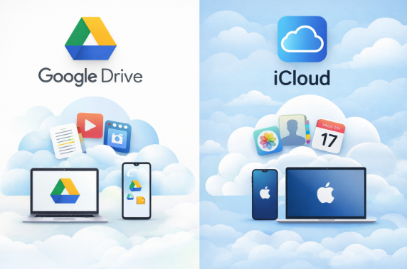 구글 드라이브 vs 아이클라우드 차이