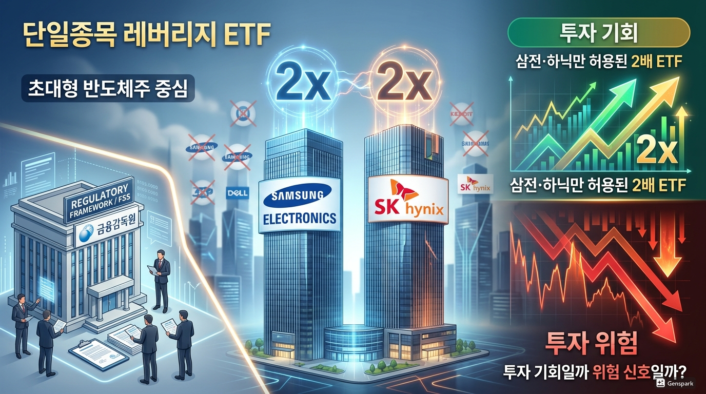 삼전&middot;하닉만 허용된 2배 ETF, 투자 기회일까 위험 신호일까?