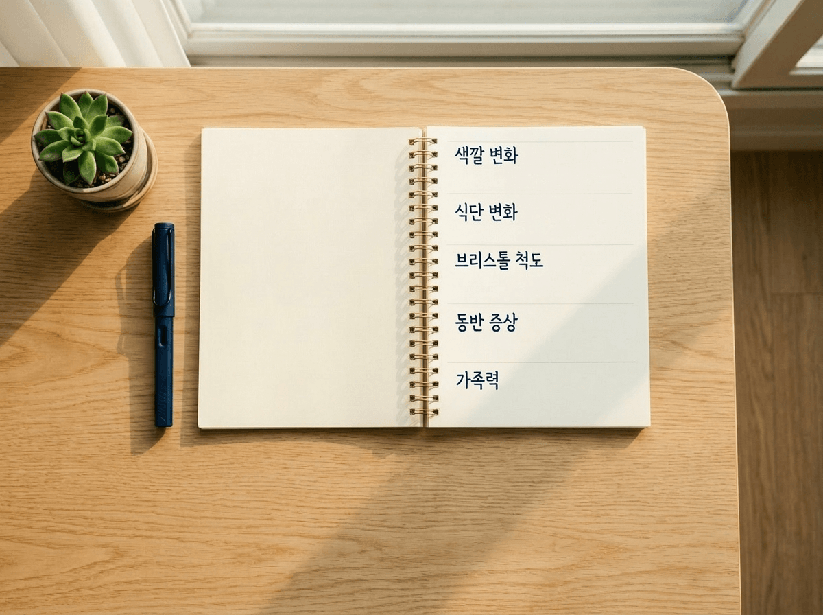 진료 준비 메모 사진