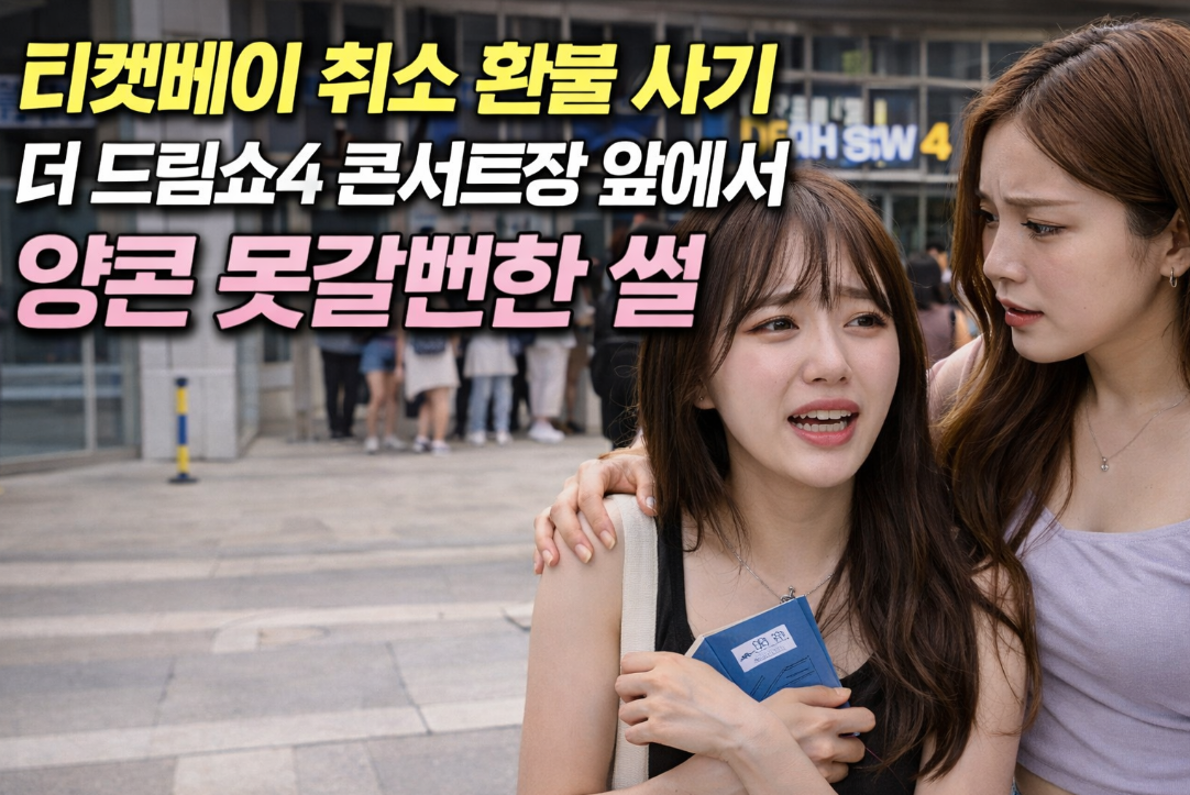 티켓베이 환불 사기로 더 드림쇼4 양콘 못 갈 뻔한 실화