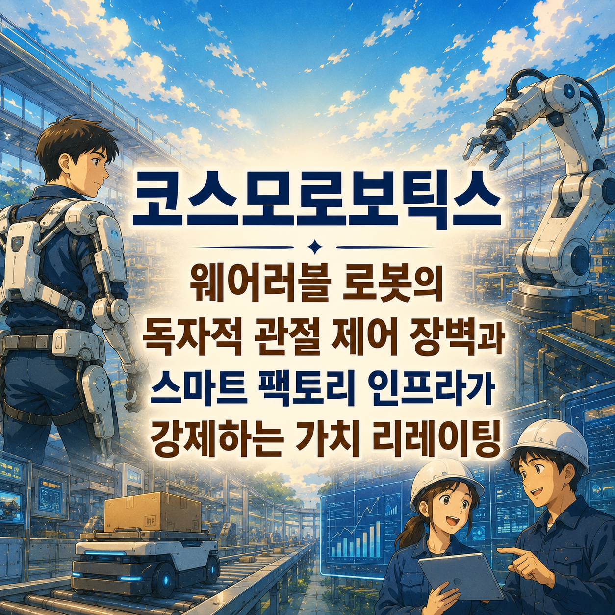 코스모로보틱스｜웨어러블 로봇의 독자적 관절 제어 장벽과 스마트 팩토리 인프라가 강제하는 가치 리레이팅