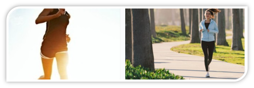 달리기 운동을 하는 장면