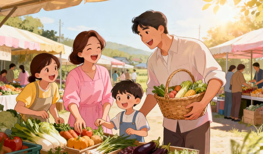 농촌체험-여행에서-농산물-구매