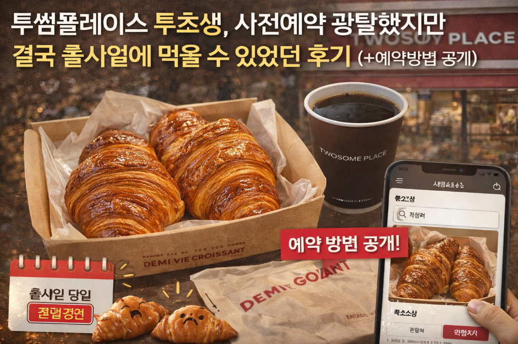 투썸플레이스 두츠생 예약 광탈해도 출시일에 먹은 방법 공개