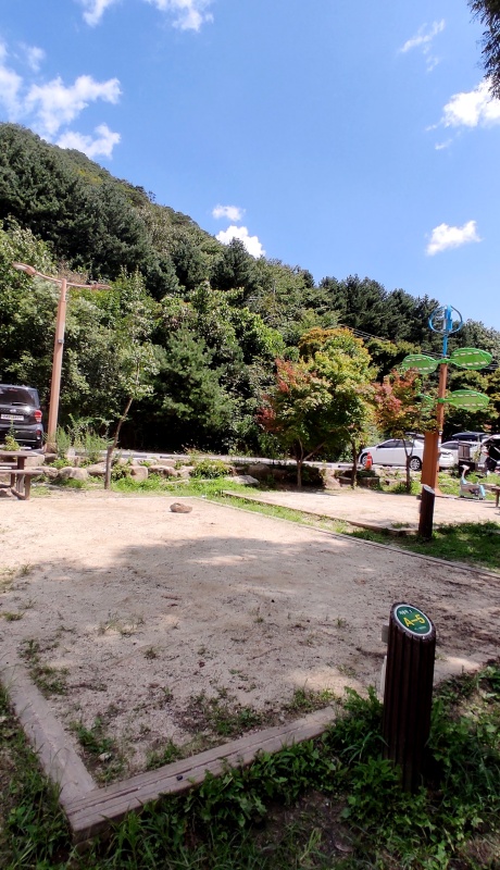 A구역중 큰나무가 있어 제로영지가 안된 A16~22와 붙어있는 A5사이트 낮에 모습