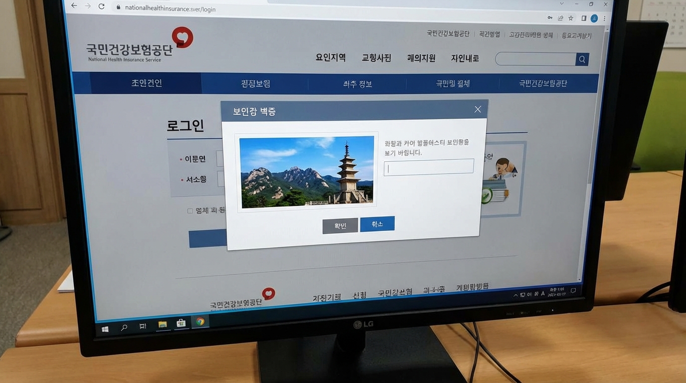 온라인 인증을 통한 환급금 조회 과정
