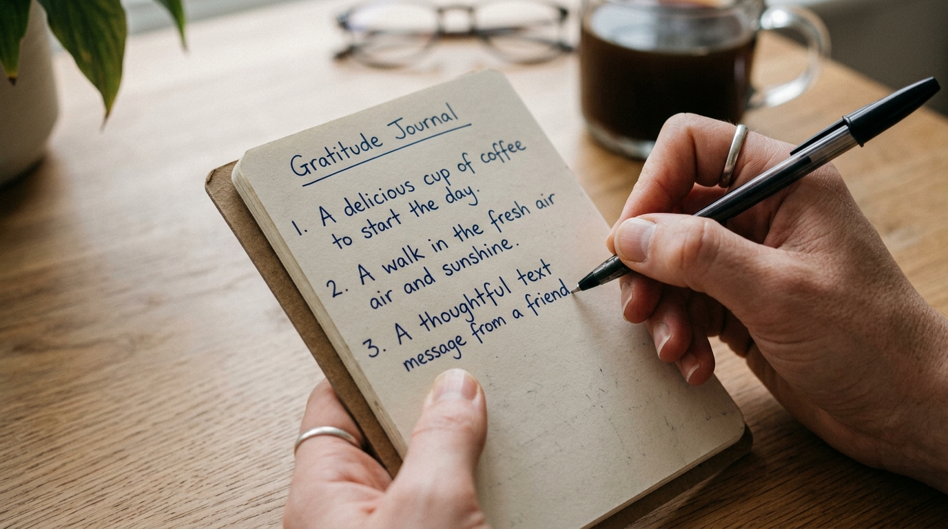 감사 일기 쓰기