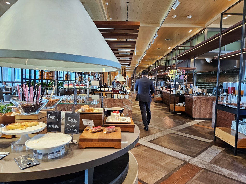 제주신화월드 메리어트 리조트 조식 스카이 온 파이브 다이닝 조식 후기