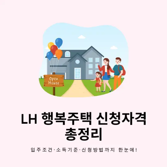 LH 행복주택 신청자격