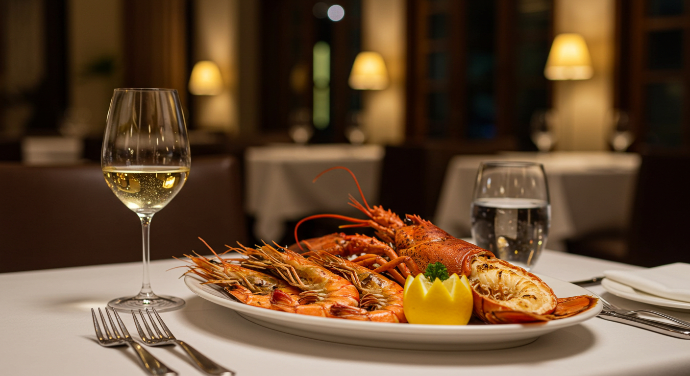 고급 레스토랑 식사