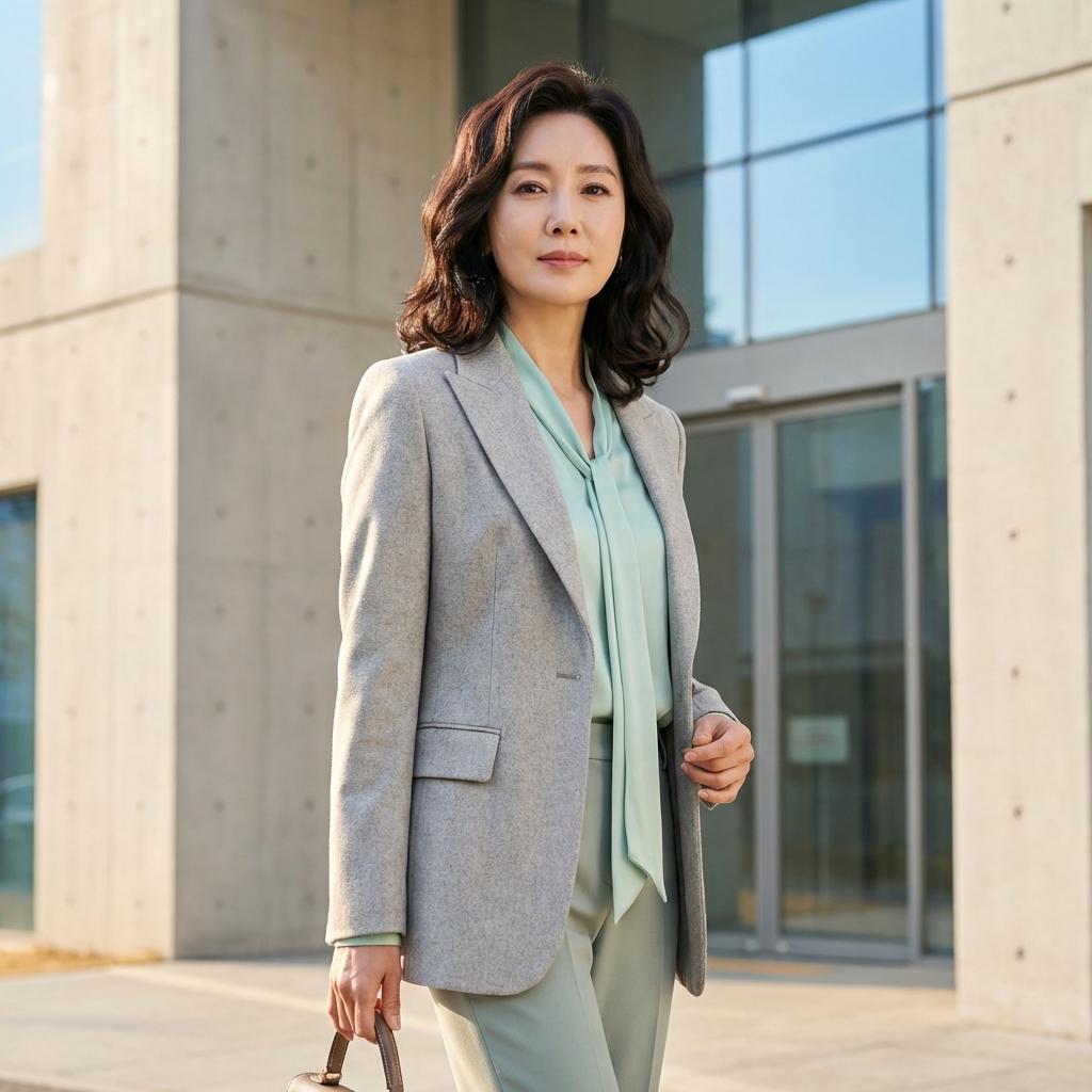 톤다운된 민트 컬러 매칭법