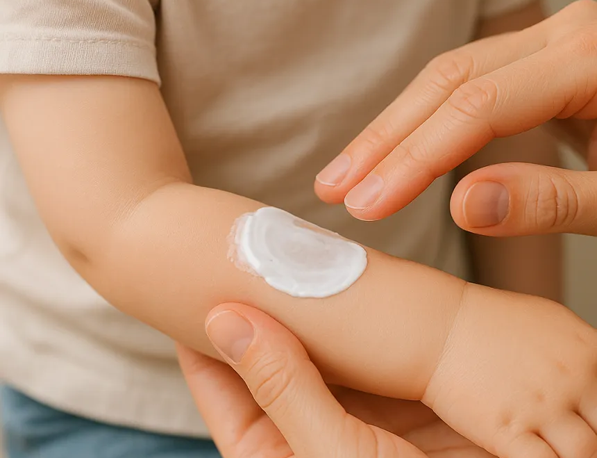 아기 동전 습진 관리