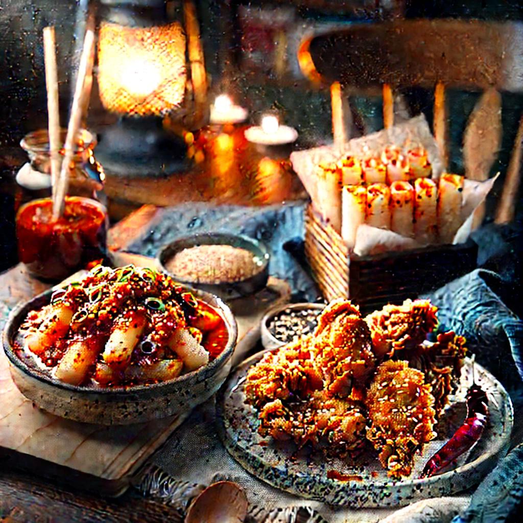 야식한밤치킨과떡볶이