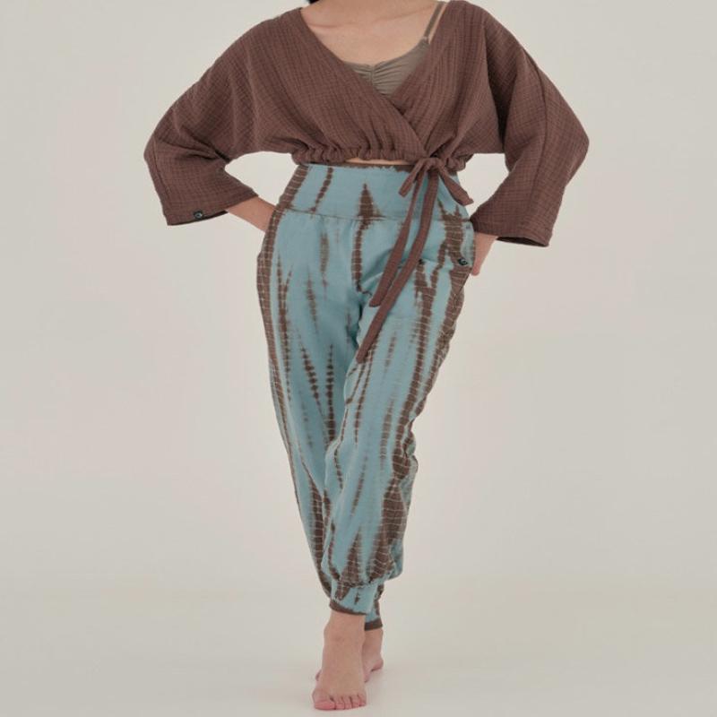 오즈이즈 타이다이 조거팬츠 초코뱀부 OZPG6008