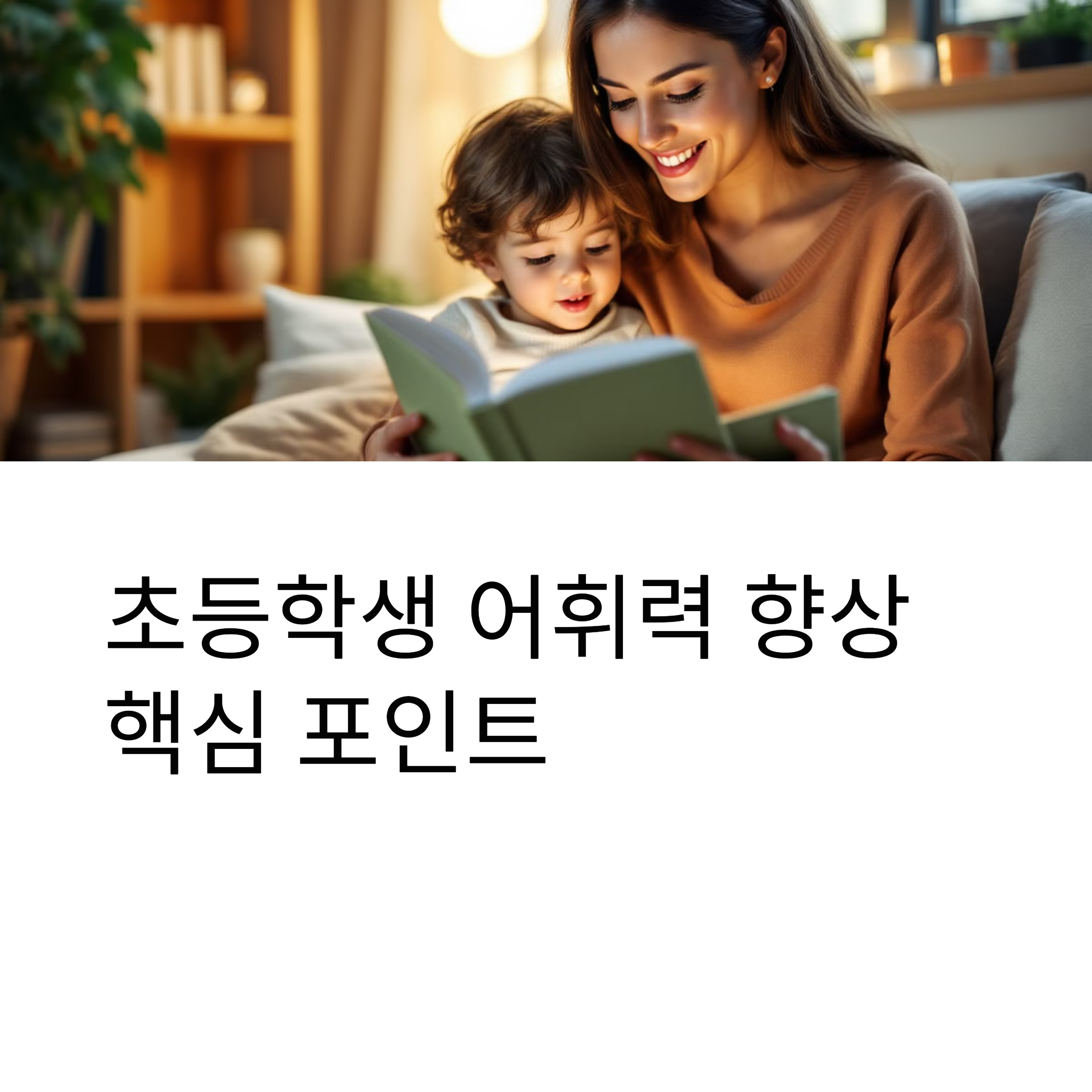 초등학생 어휘력, 엄마가 챙겨야 할 핵심 포인트