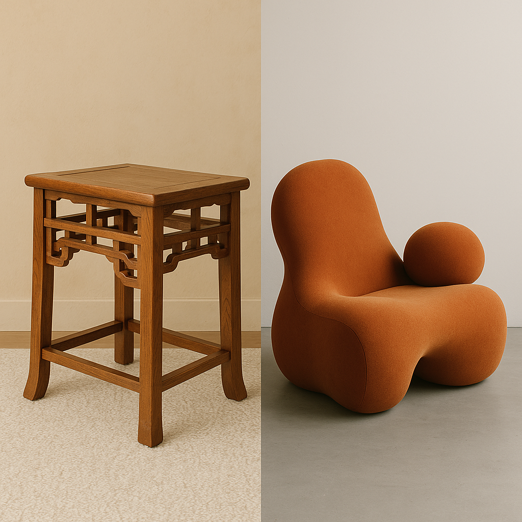 전통 vs 현대 이색 가구