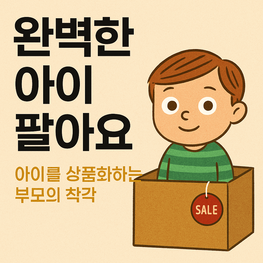 "완벽한 아이, 어디서 구할 수 있죠?" 무서운 질문입니다