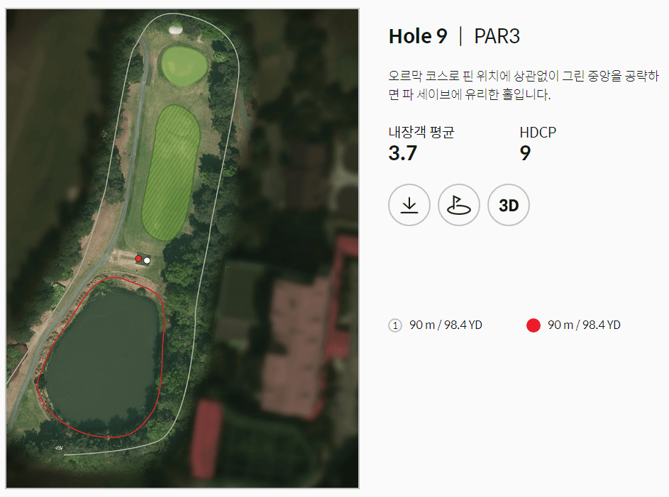 골프존카운티 한림안성 코스공략도 9