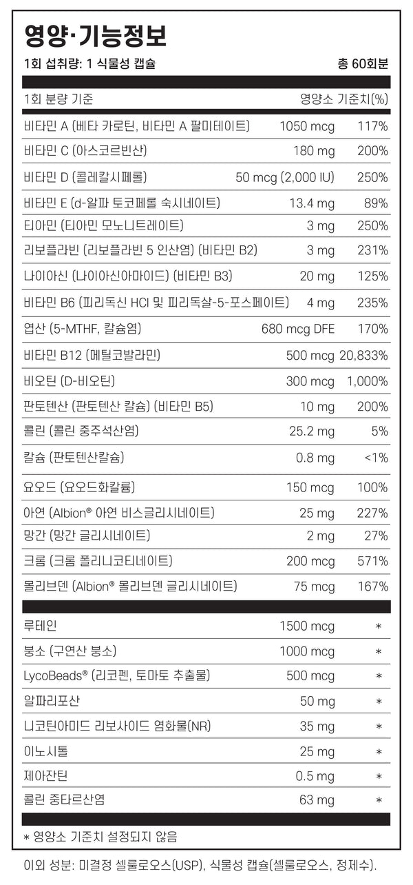 영양과 기능 정보 이미지