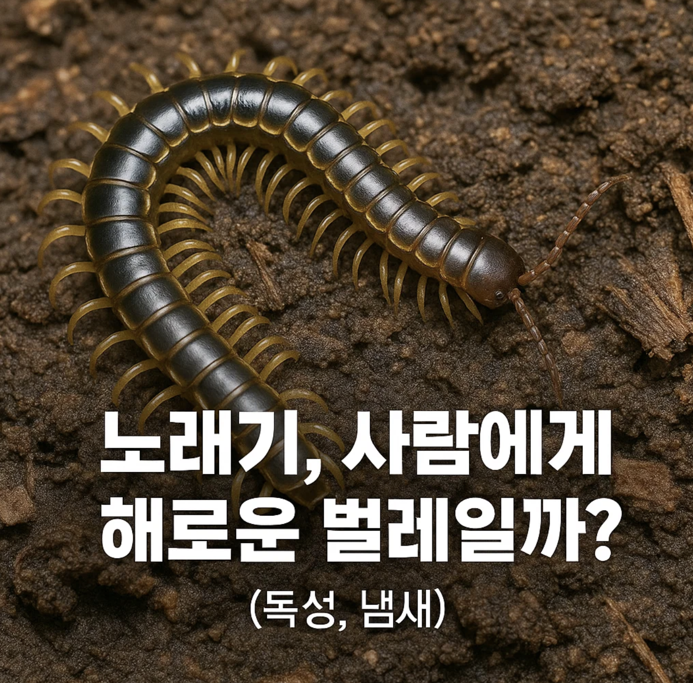 노래기, 사람에게 해로운 벌레일까? (독성, 냄새)