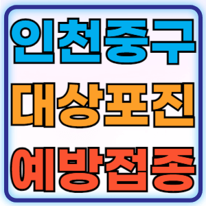 인천 중구 대상포진 무료 예방접종 백신 비용지원 신청방법 대상자 준비물