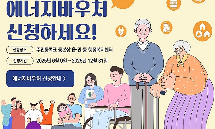 에너지바우처 지원대상 및 신청절차 인포그래픽 &ndash; 여름&middot;겨울 바우처 개념 포함