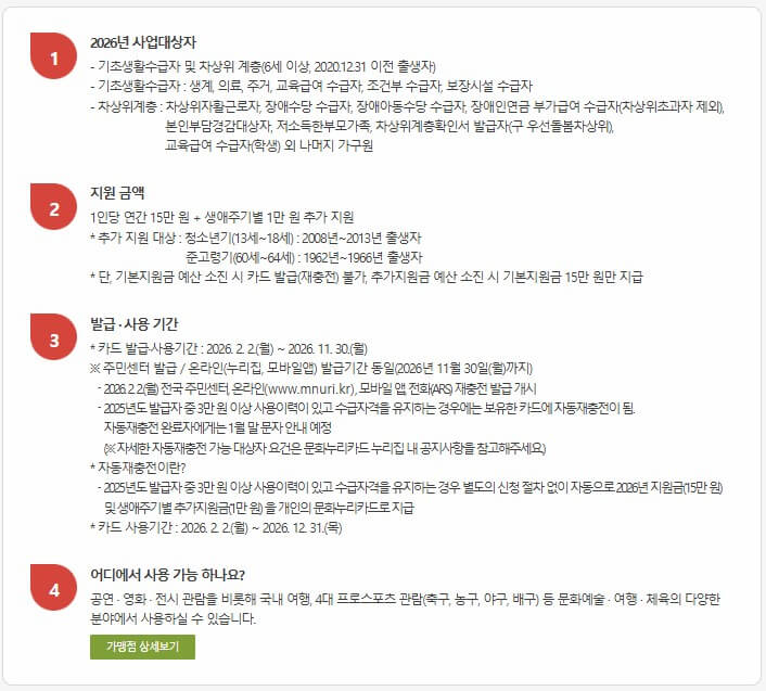 문화누리카드 합산