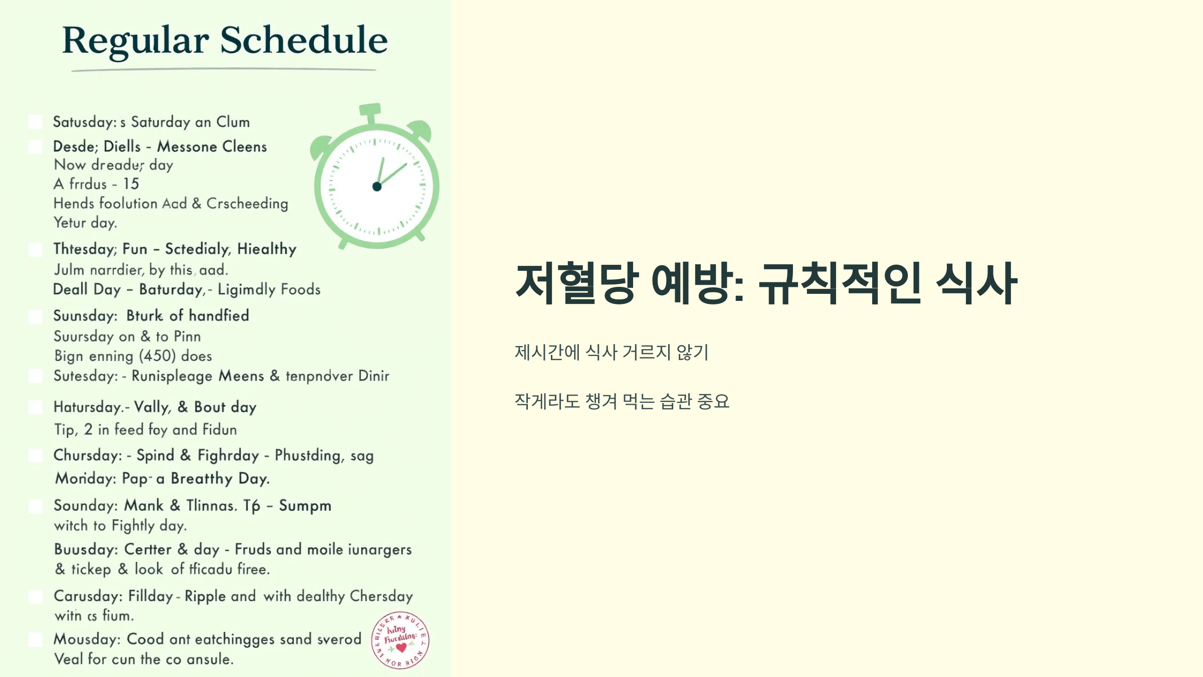 저혈당 증상 사진입니다.