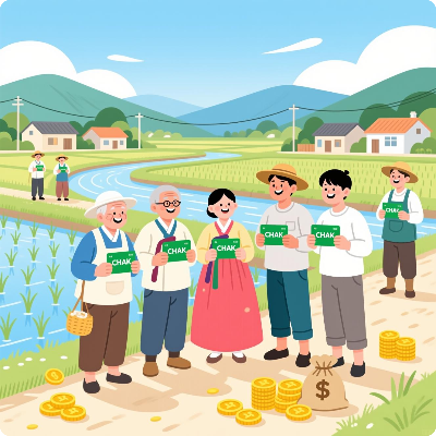 남해군 농어촌 기본소득 착카드 이미지