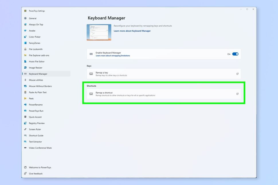 윈도우11 키보드 단축키 변경 하는 방법
