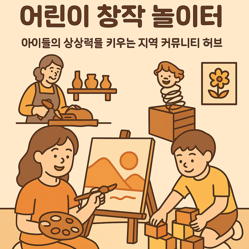 마을 공방과 연계된 어린이 창작 놀이터