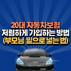 20대-자동차-보험료-부모님