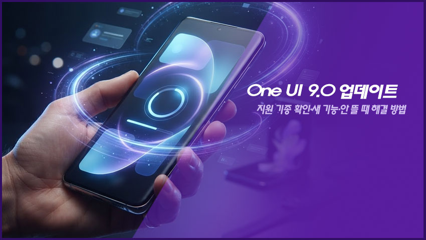 One UI 9.0 업데이트｜지원 기종 확인&middot;새 기능&middot;안 뜰 때 해결 방법