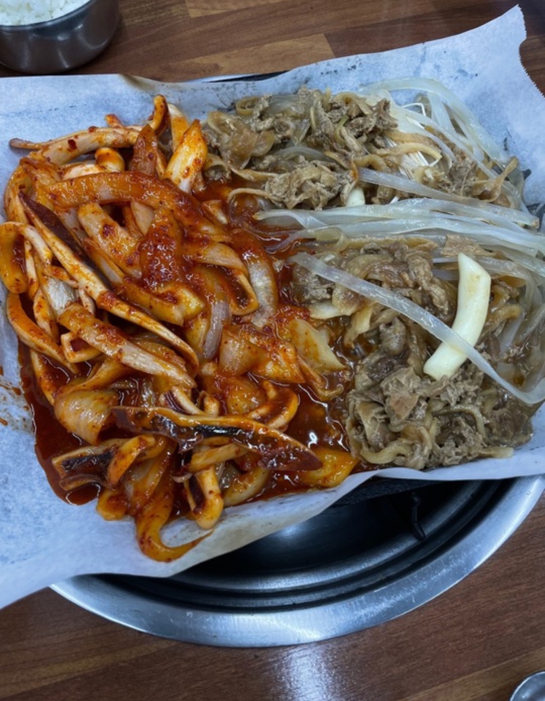 오징어볶음, 불고기