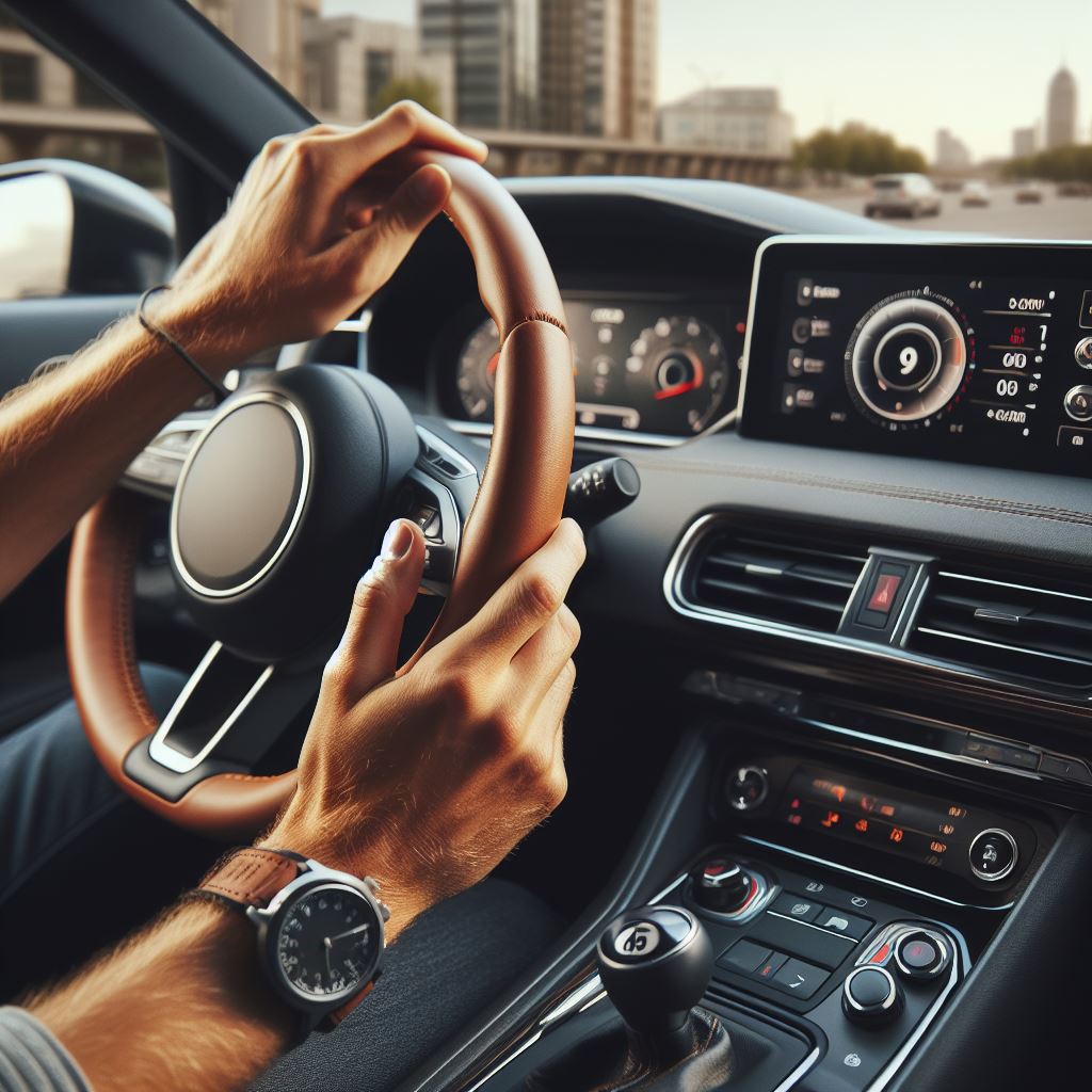 운전하는 손 모습