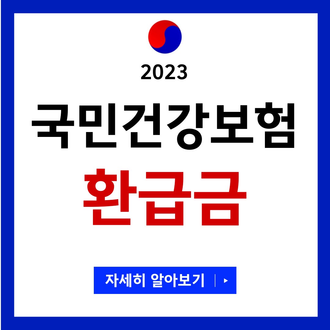 국민건강보험 환급금 조회