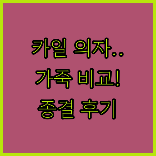파트라 카일 중역용 임원 의자 천연가..