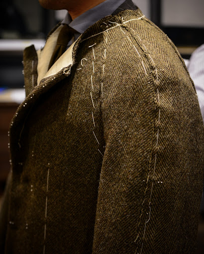 핸드메이드 코트 가봉