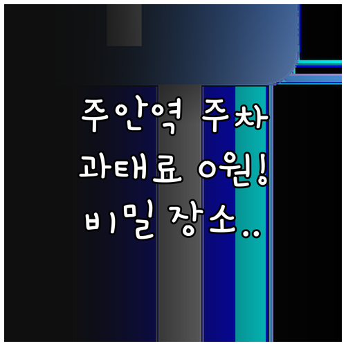 주안역 불법 주정차 단속 피하는 안전..