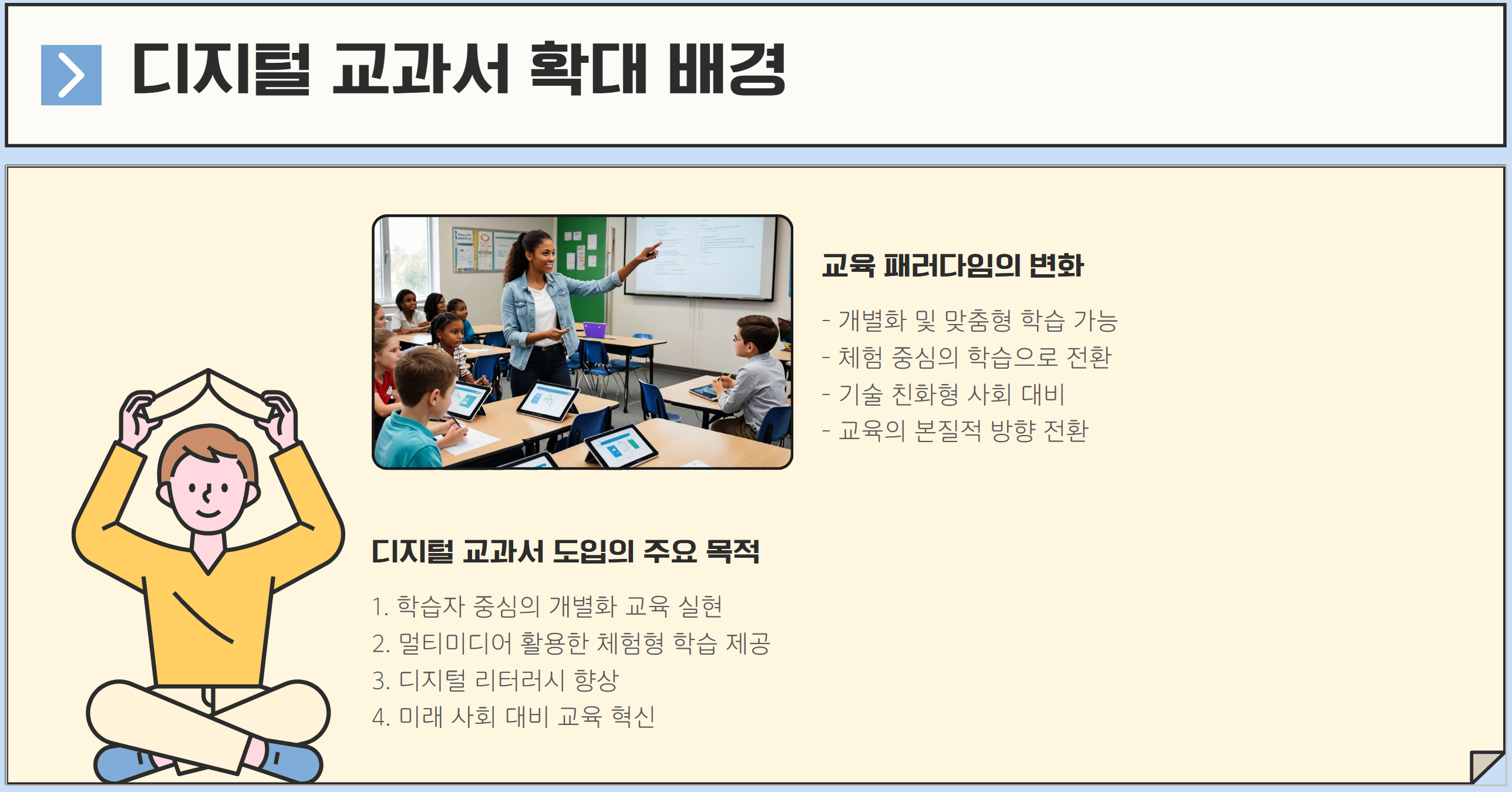 교과서 확대 배경