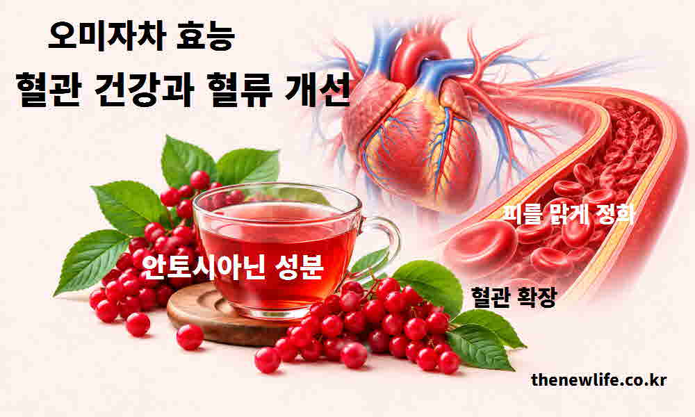오미자차 효능 혈관 건강 혈류 개선