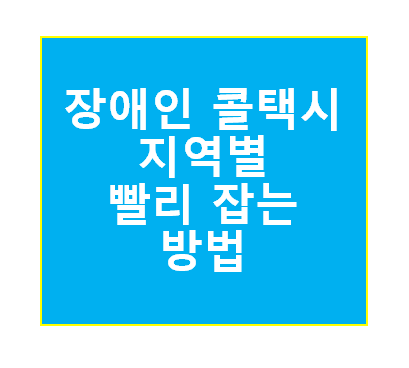 장애인콜택시