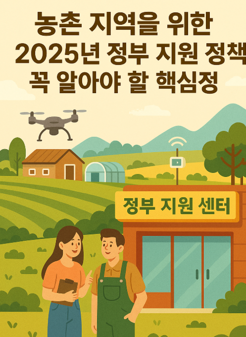농촌 지역을 위한 2025년 정부 지원 정책 관련 이미지
