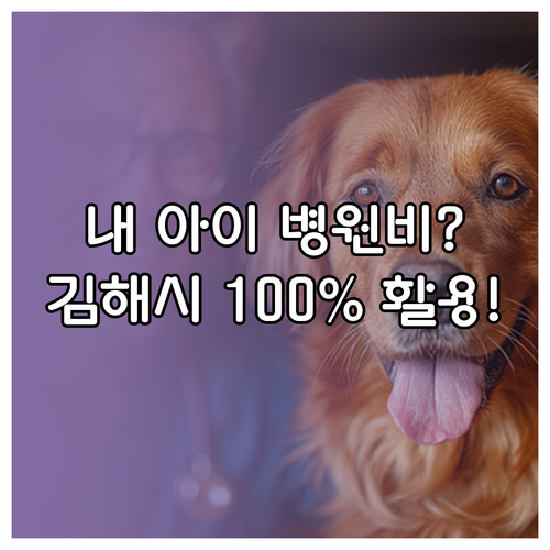 김해시 반려동물 진료비 지원 대상과 ..