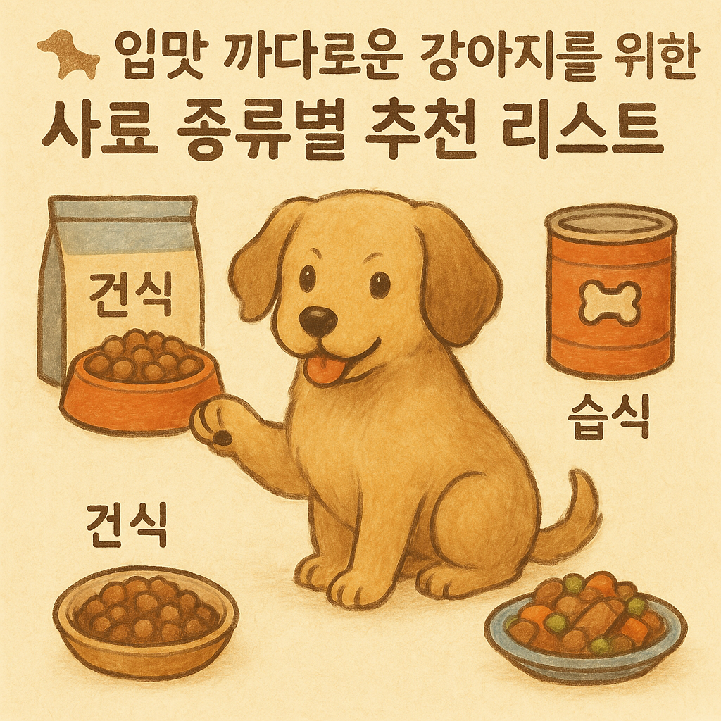 🐕 입맛 까다로운 강아지를 위한 사료 종류별 추천 리스트