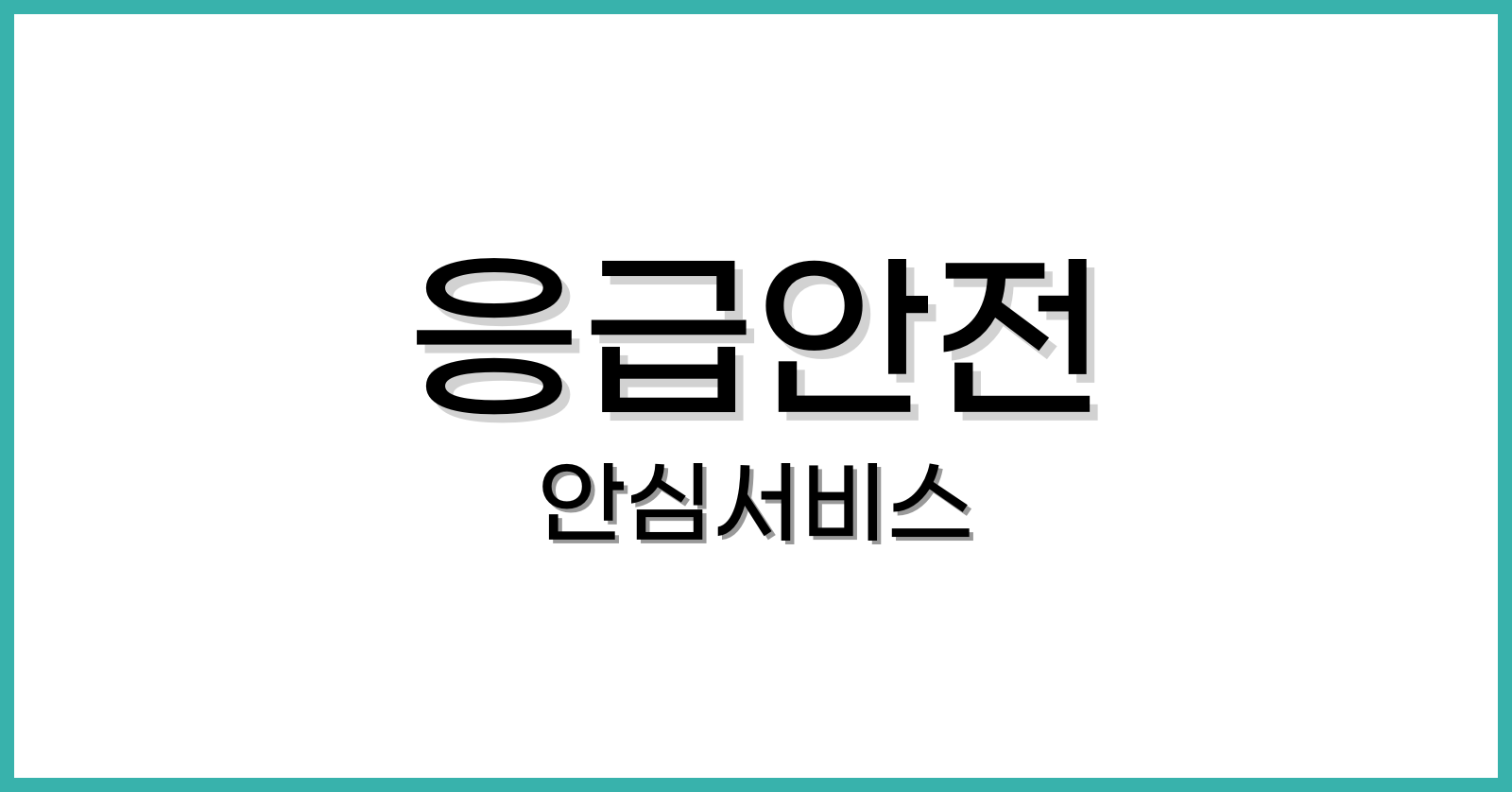 응급안전안심서비스