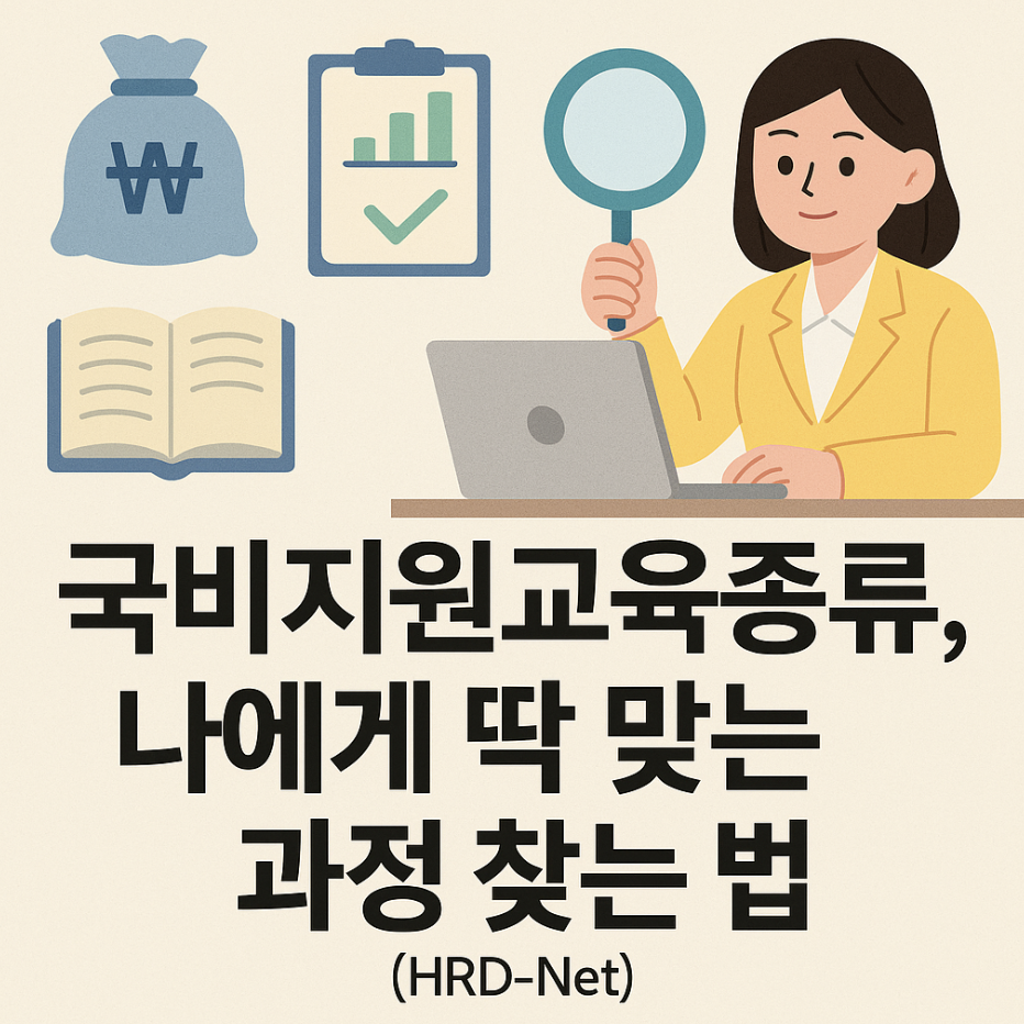 국비지원교육종류, 나에게 딱 맞는 과정 찾는 법 (HRD-Net)